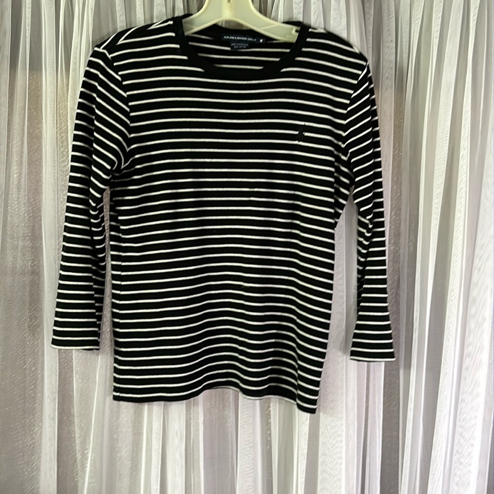 Polo sport- black and white top!